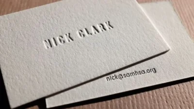 textured Business Cards