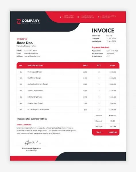 Invoice Printing in dubai