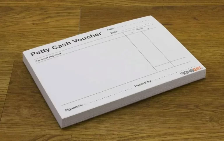 Petty Cash Vouchers Book